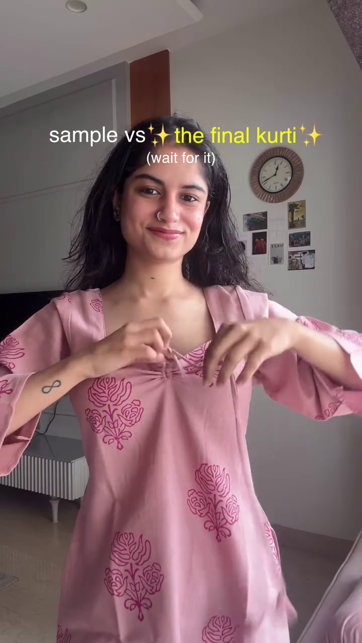 Sample to Final Kurti – Thoughtful Design with Refined Desi Elegance