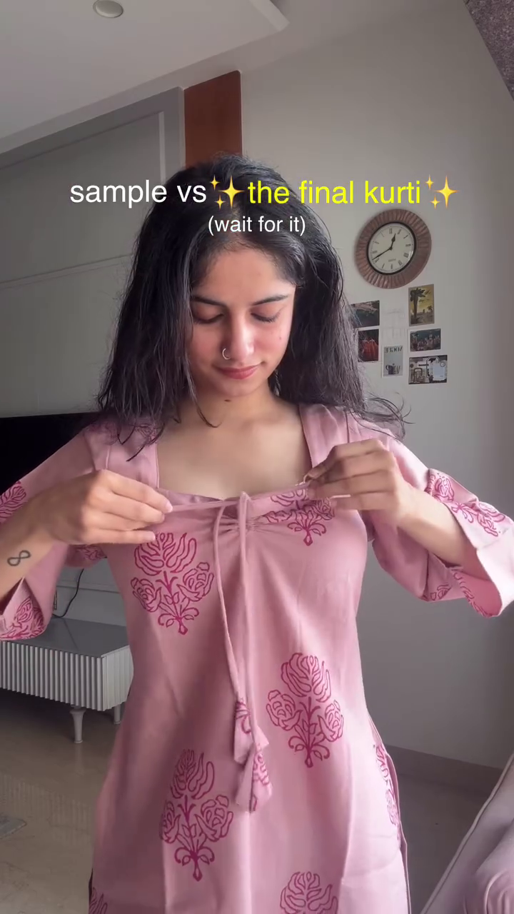 Sample to Final Kurti – Thoughtful Design with Refined Desi Elegance