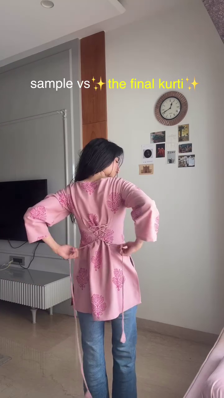 Sample to Final Kurti – Thoughtful Design with Refined Desi Elegance