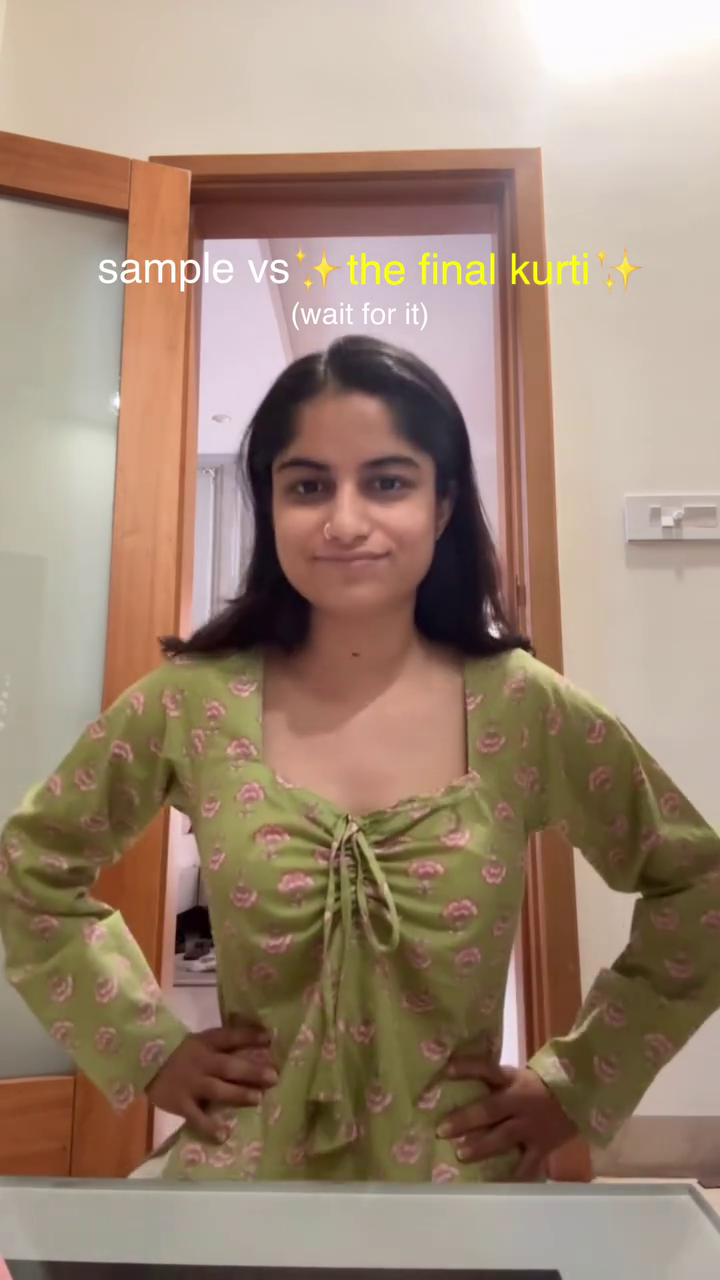 Sample to Final Kurti – Thoughtful Design with Refined Desi Elegance