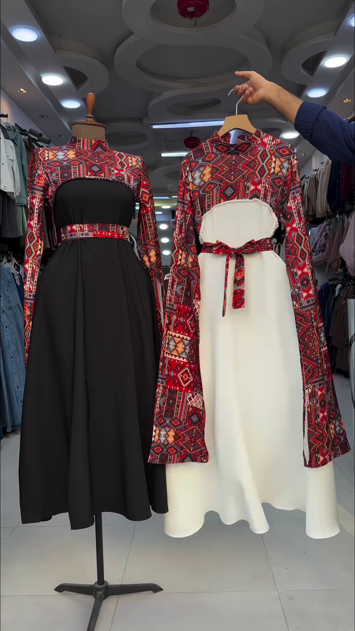 Ethnic Print Maxi Dress