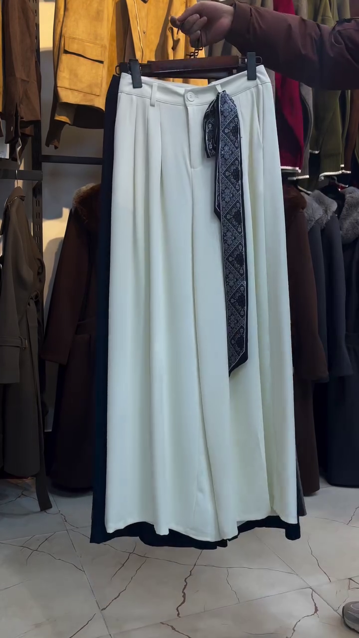 Elegant Sage Wide-Leg Palazzo Pants