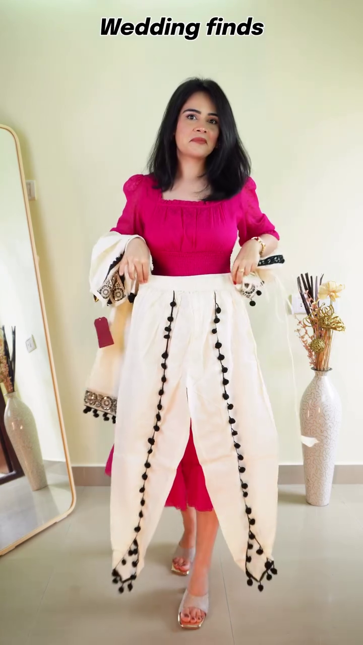 Ivory Embroidered Kurti Set