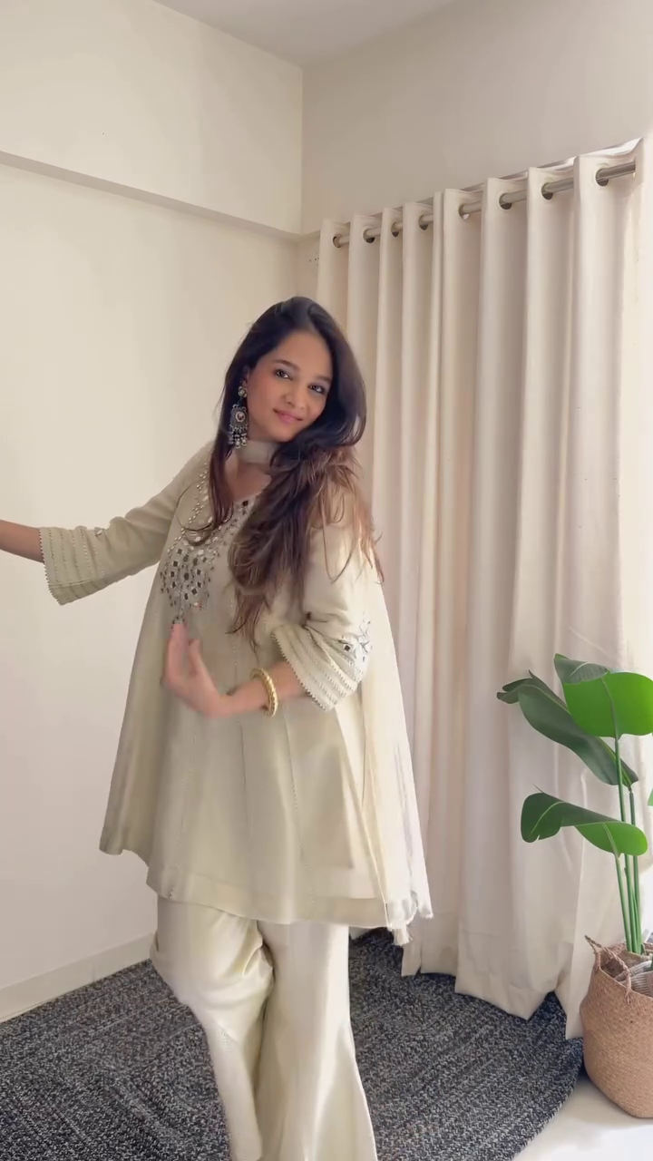 Mustard Yellow Printed Kurta Set with Dupatta