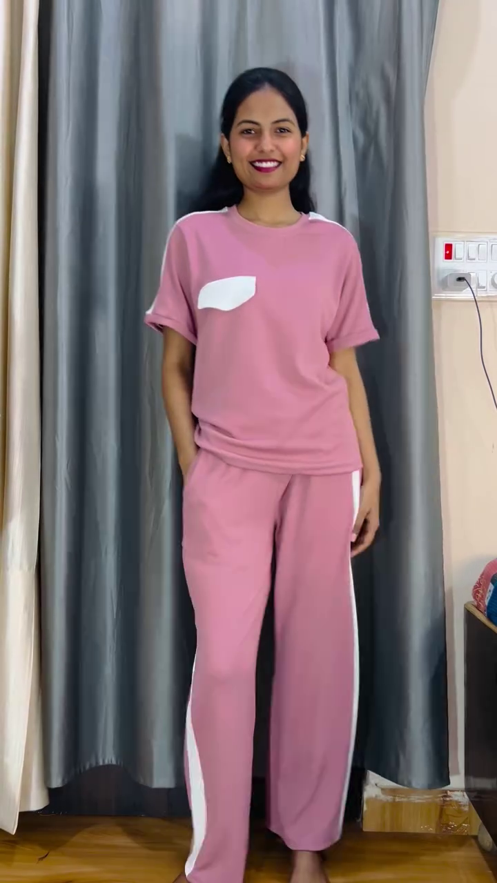 Red Floral Print Lounge Co-ord Set