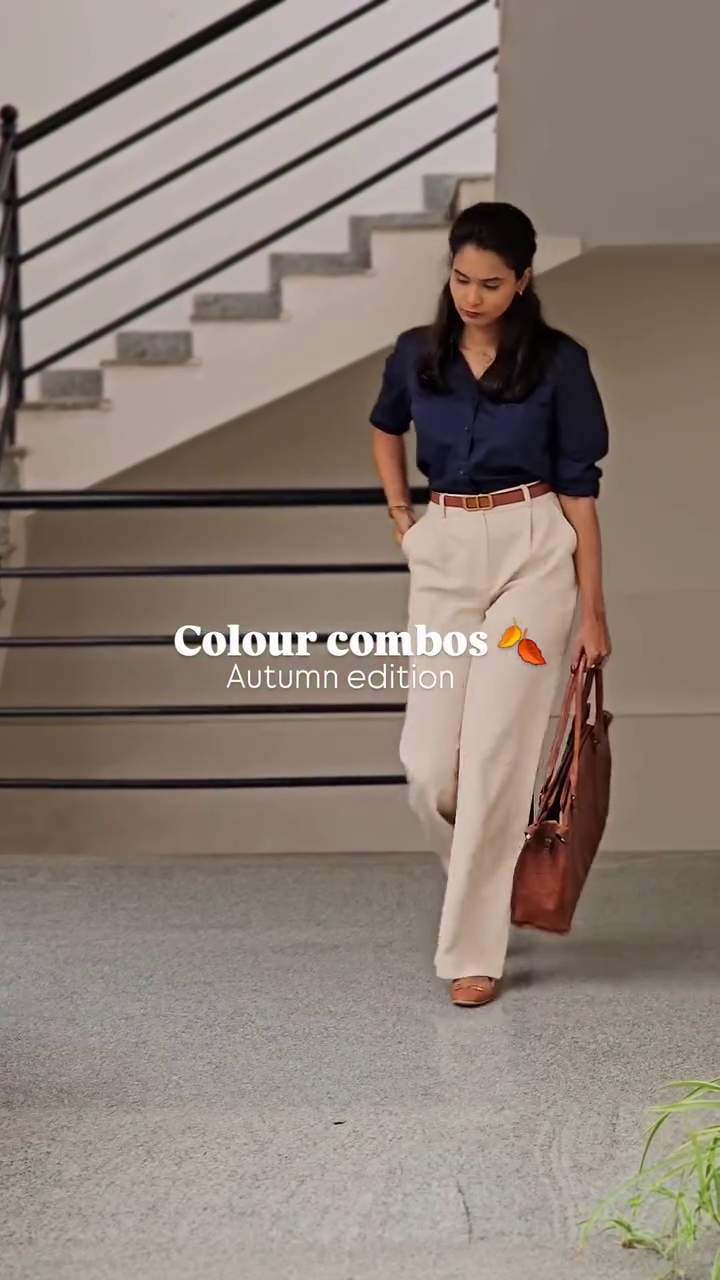 Brown Cardigan with White Top & Light Blue Jeans