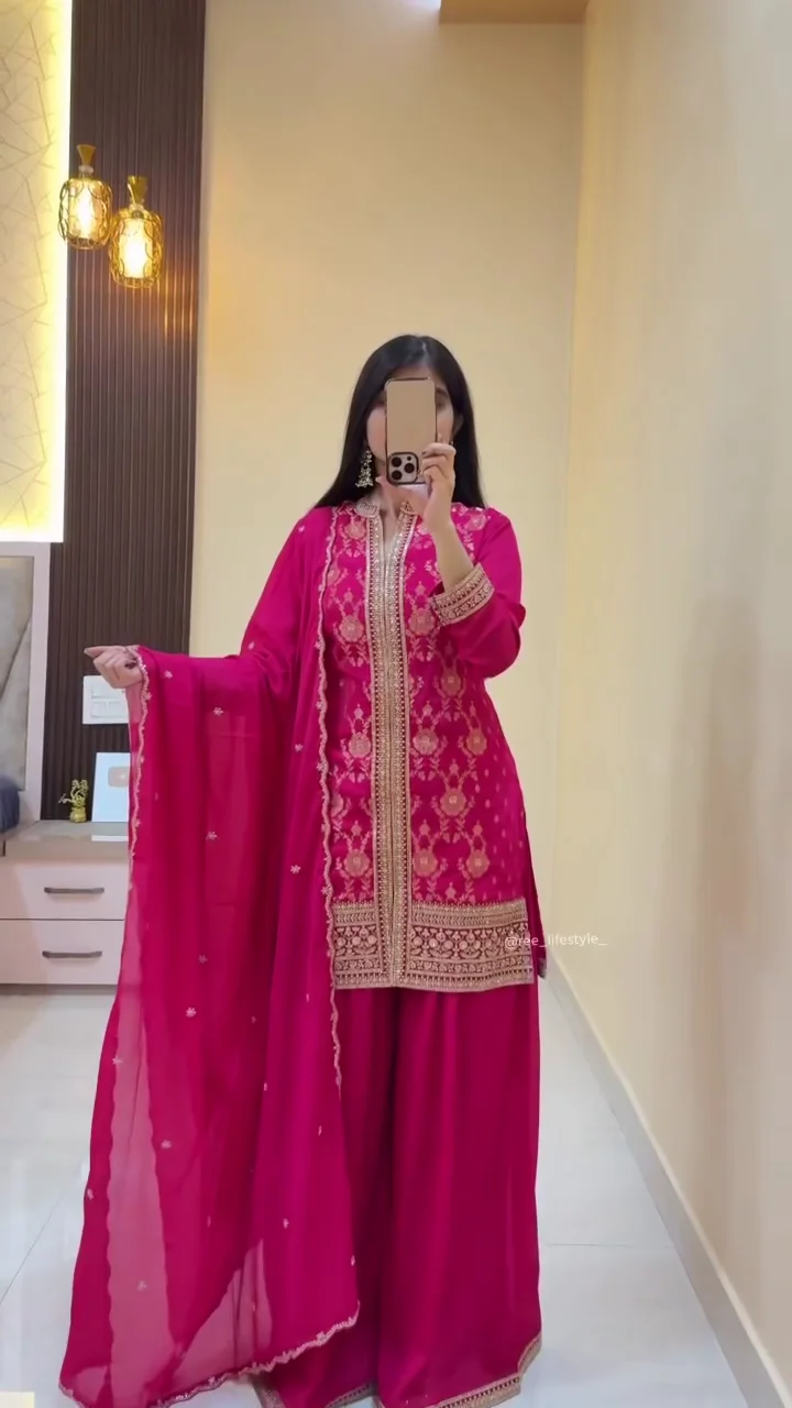 Mustard Yellow Embroidered Kurta Set with Dupatta