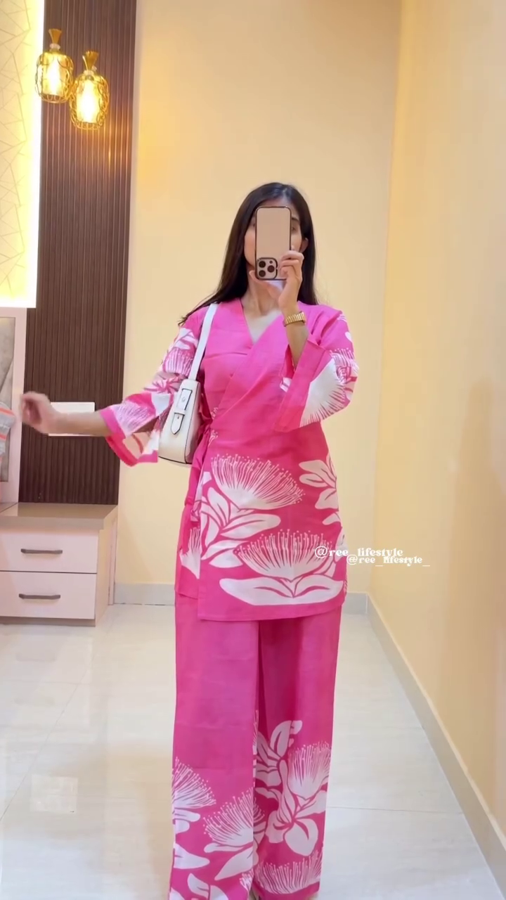 White Printed Co-Ord Set