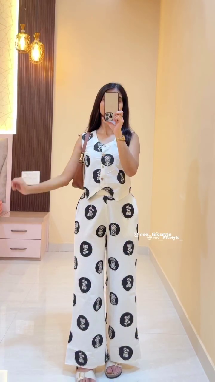 White Printed Co-Ord Set