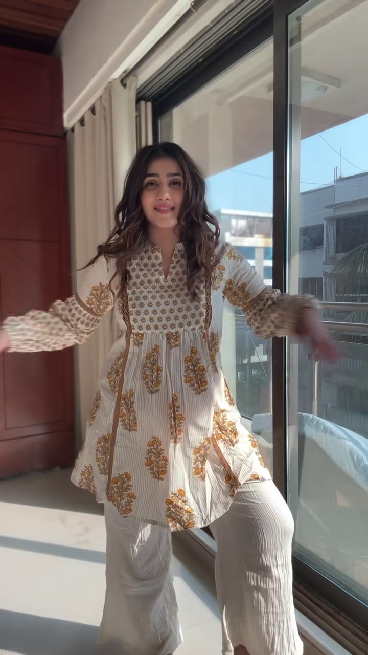 White Printed Ethnic Kurti