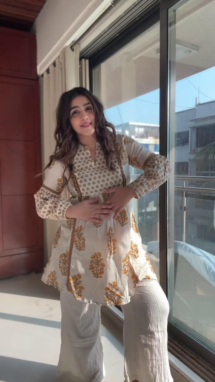 White Printed Ethnic Kurti