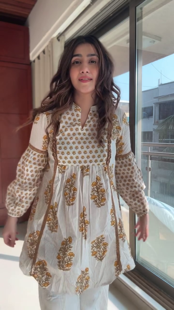 White Printed Ethnic Kurti