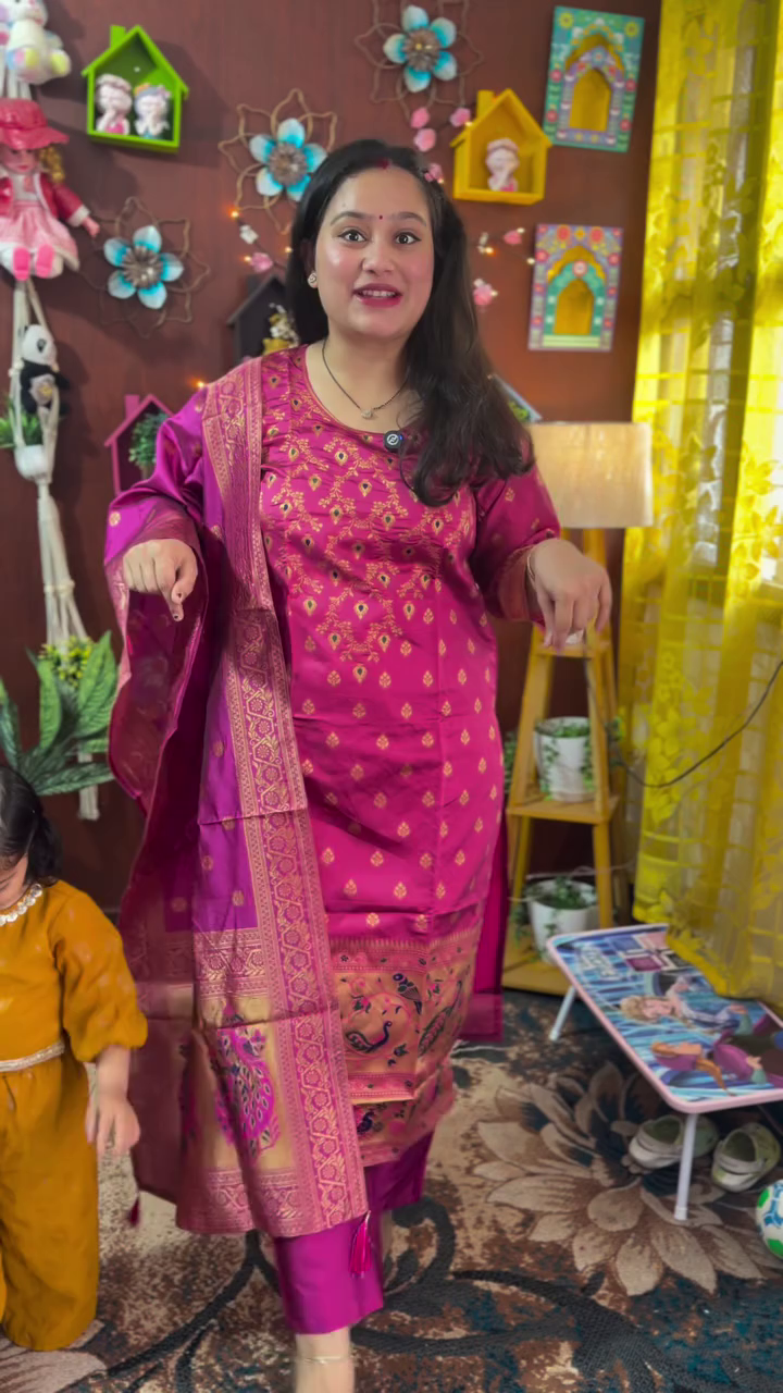 Fuchsia Festive Suit