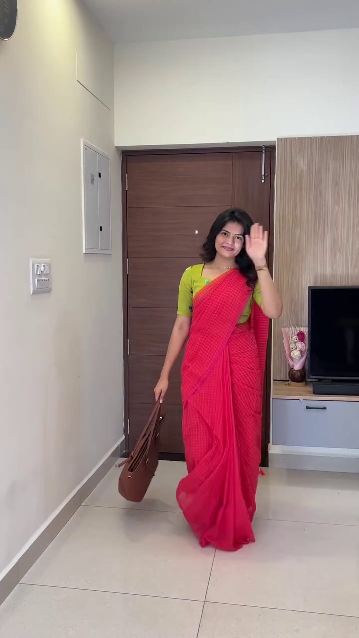 Everyday Grace Cotton Saree Look
