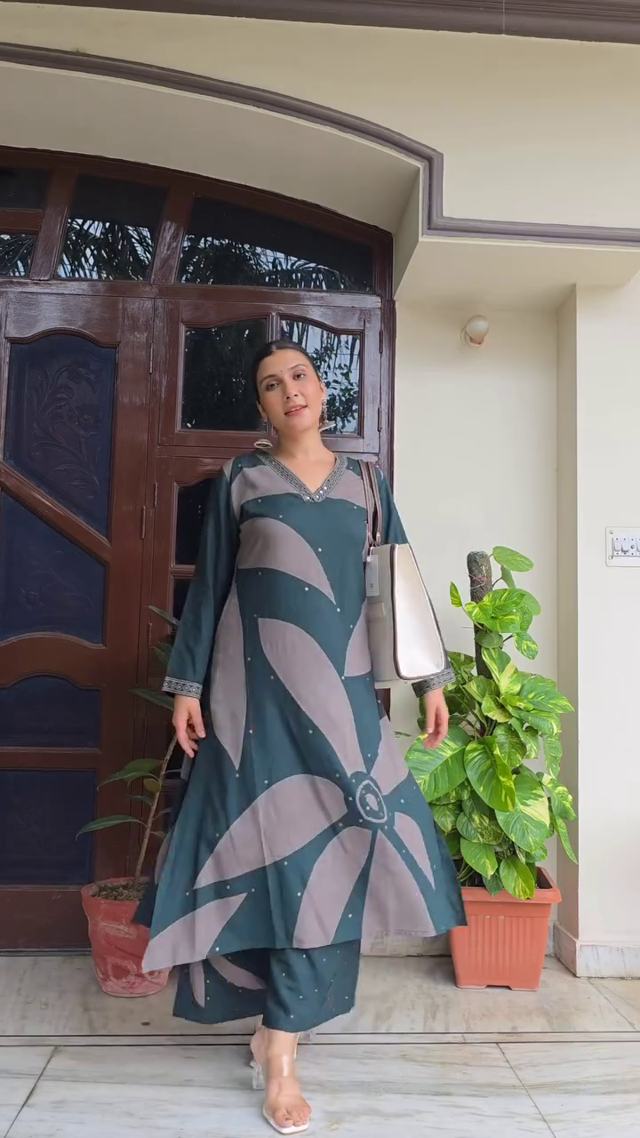 Soft Pink Printed Kurta Set