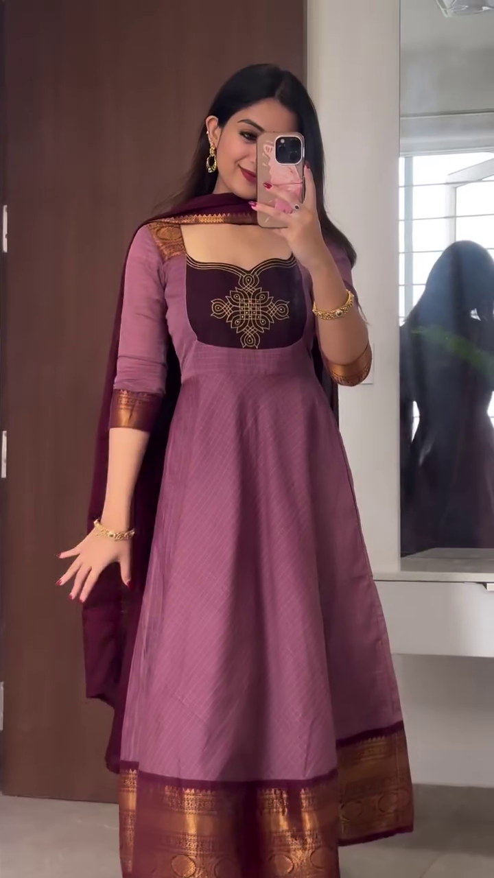 Modern Mauve Ethnic Dress