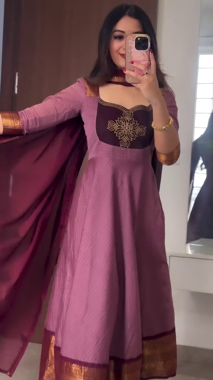 Modern Mauve Ethnic Dress