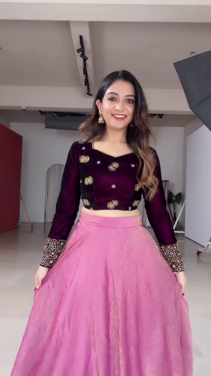 Glam Black & Gold Party Lehenga