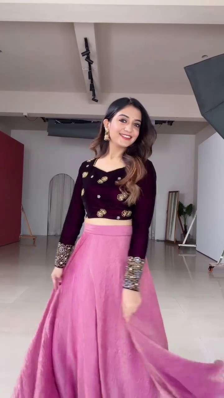 Glam Black & Gold Party Lehenga