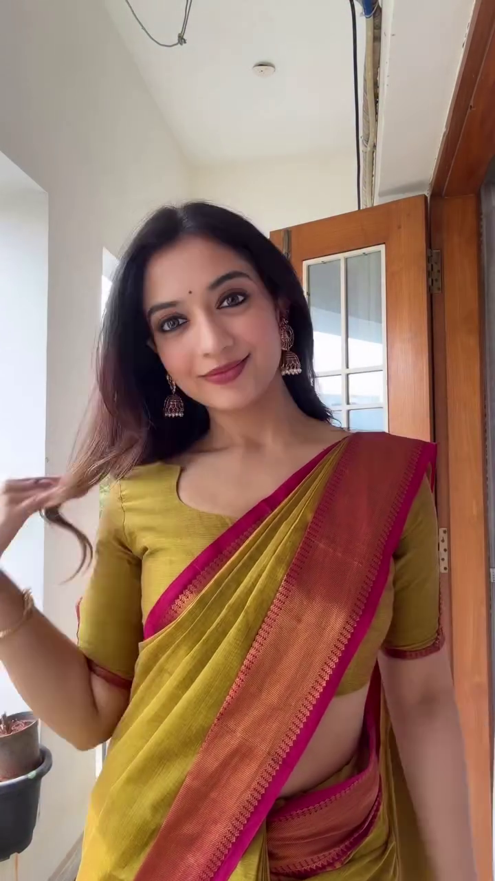 Golden Olive Silk Saree Elegance