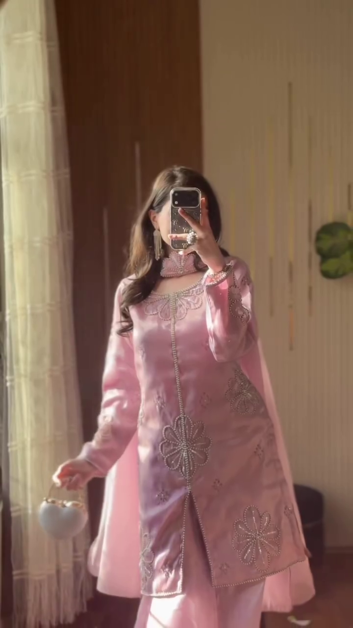 Blush Pink Festive Sharara Set