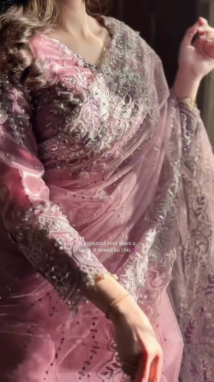 Fairytale Lilac Designer Saree