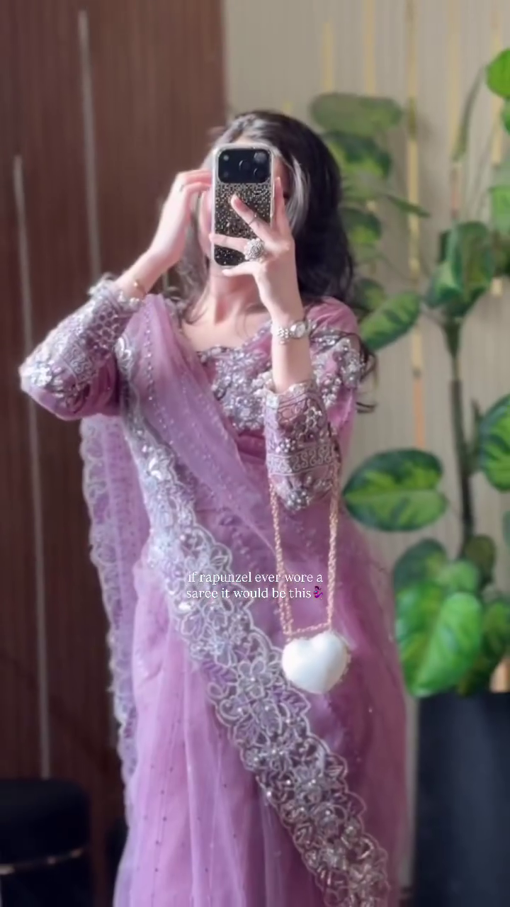 Fairytale Lilac Designer Saree