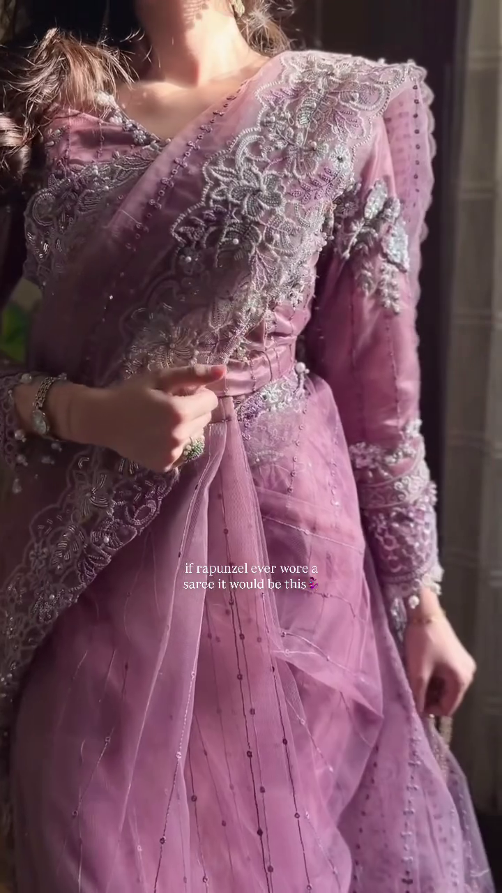 Fairytale Lilac Designer Saree