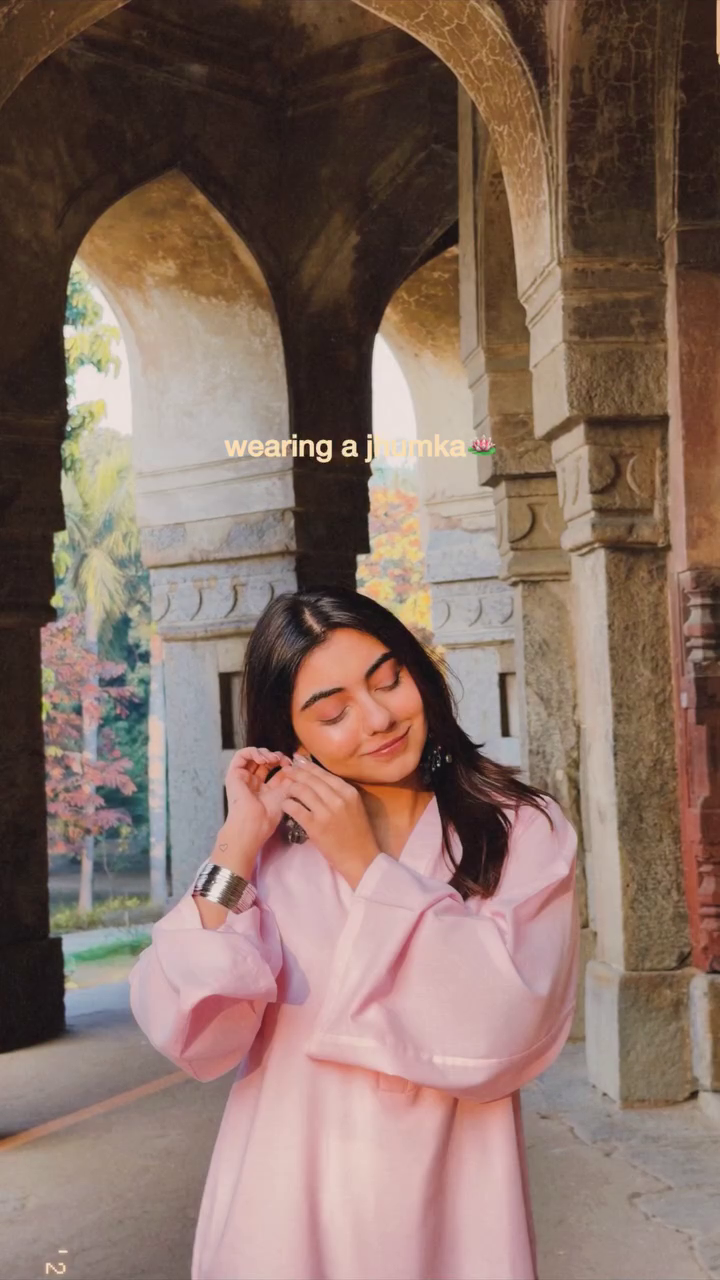 Soft Pink Minimal Aesthetic Kurta Look