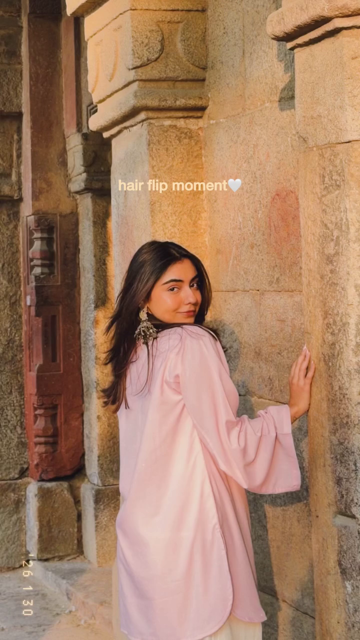 Soft Pink Minimal Aesthetic Kurta Look