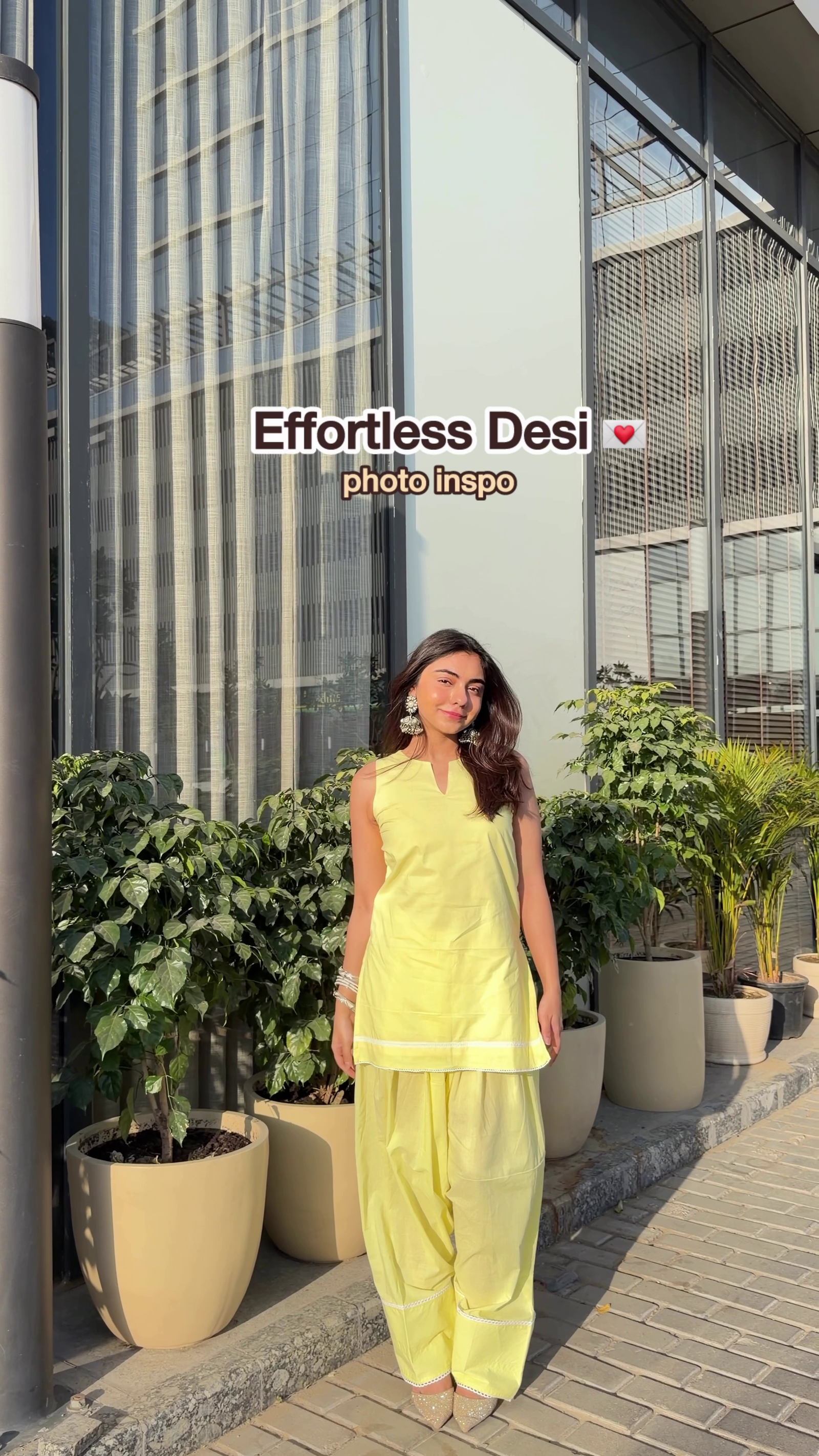 Effortless Lime Casual Desi Outfit