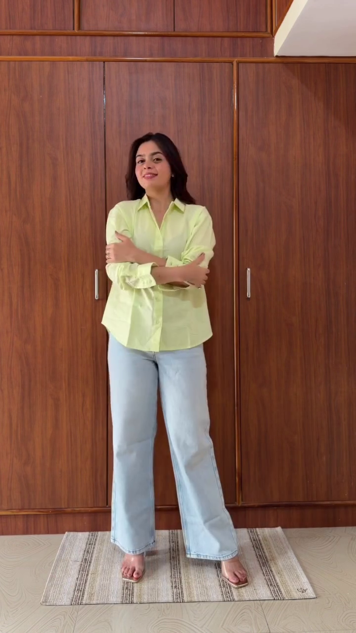 Pink Shirt & Denim Casual Look