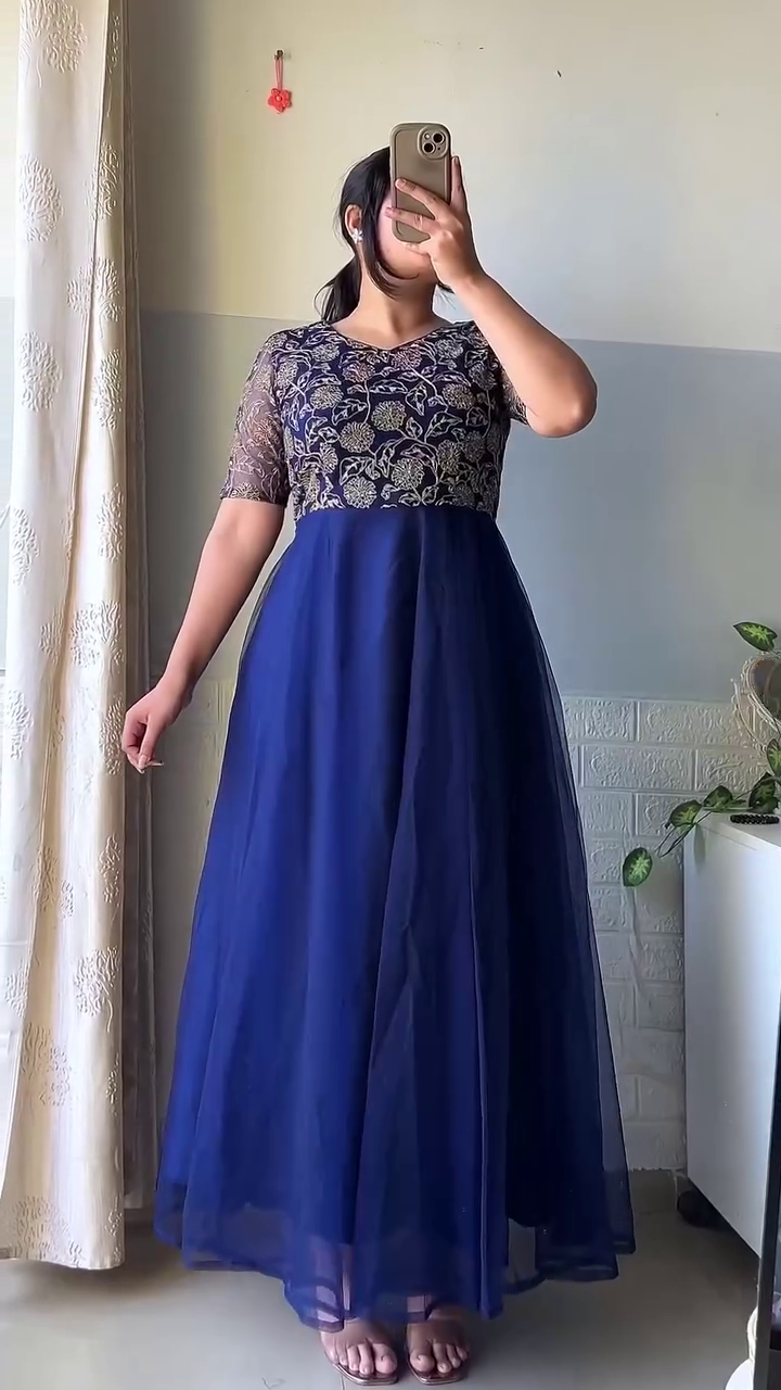 Lavender Layered Gown Set