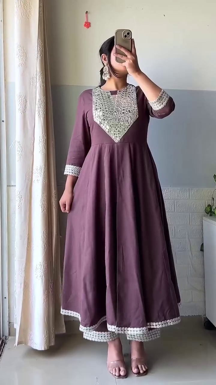 Elegant Mauve Halter Set