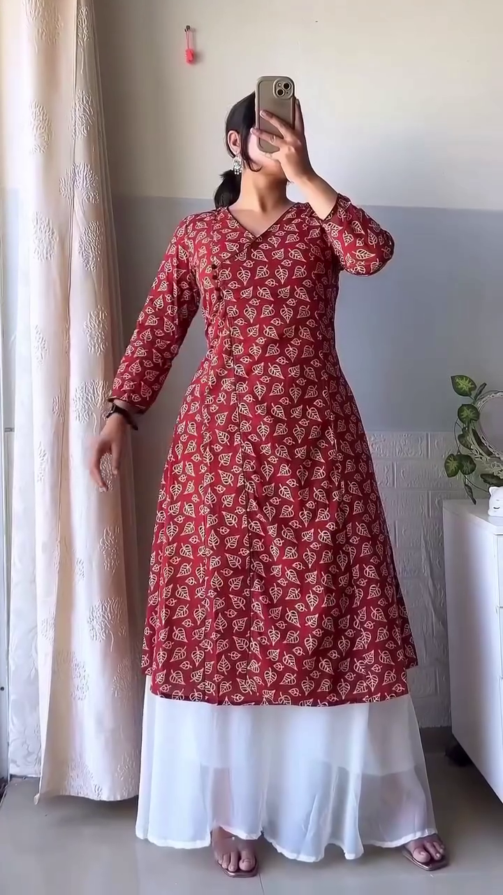 Indigo Printed Kurta Palazzo