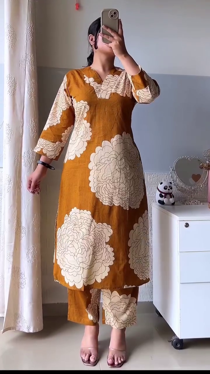 Ivory Elephant Print Co-ord Set