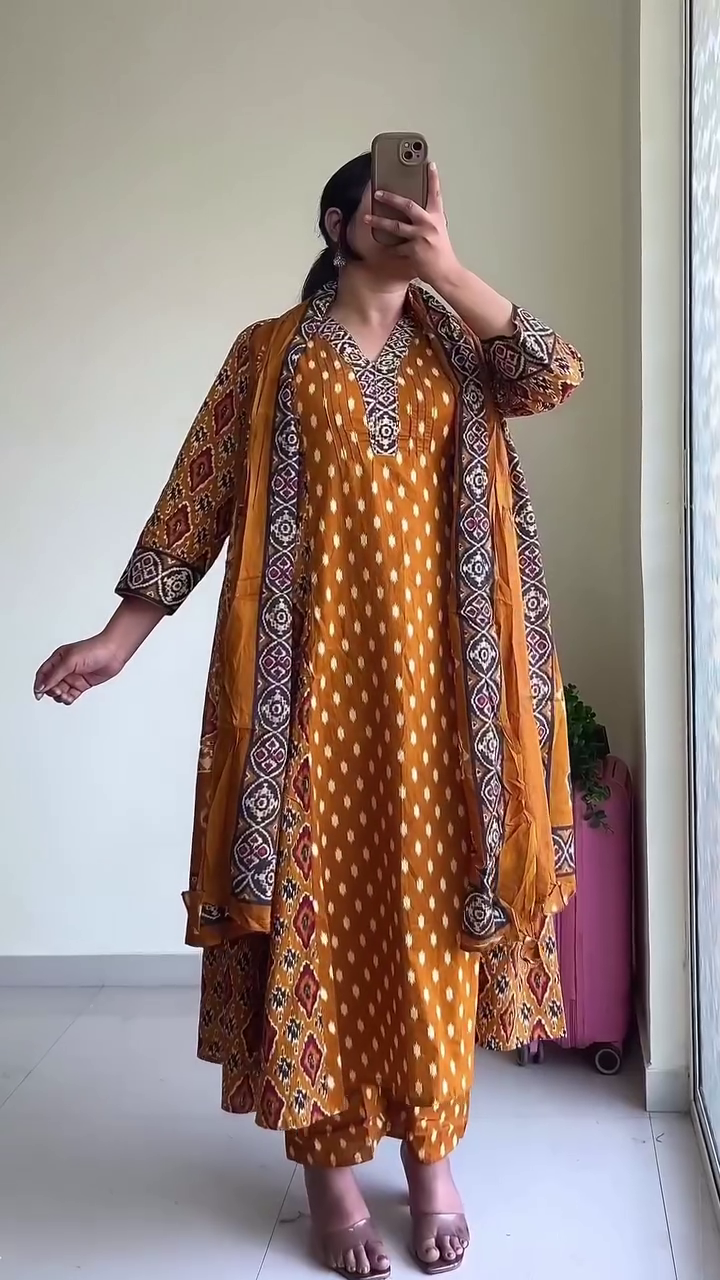 Red Ethnic Layered Set