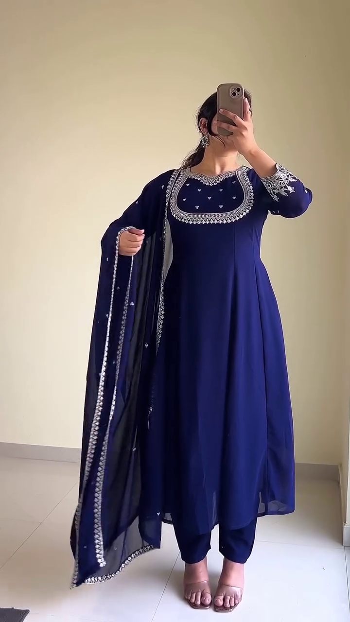 Royal Red Anarkali Suit